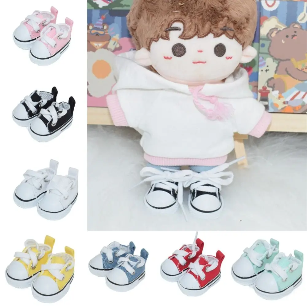 4.5cm Canvas Shoes Candy Color for BJD Shoes Doll Replacement Accessories for 15CM Cotton Doll Replacement Shoe Blue/black/green