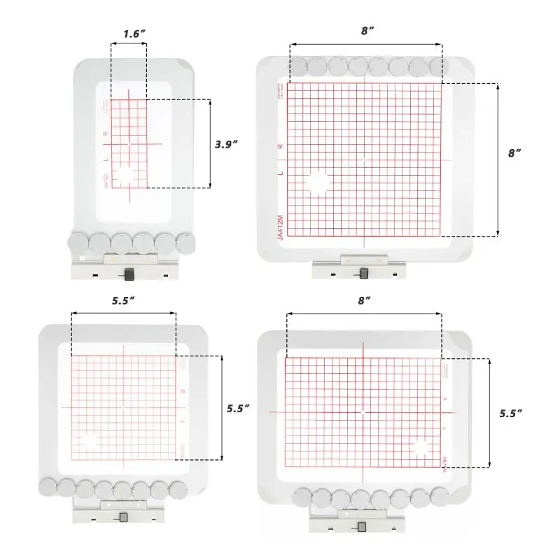 

Magnetic Embroidery Hoop Frame for Janome Memory Craft MC 500E 400E 550E Elna Expressive 830 830L Embroidery Machine