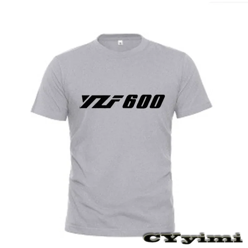 For  YZF600 R6 YZF 600  T Shirt Men New LOGO T-shirt 100% Cotton Summer Short Sleeve Round Neck Tees Male