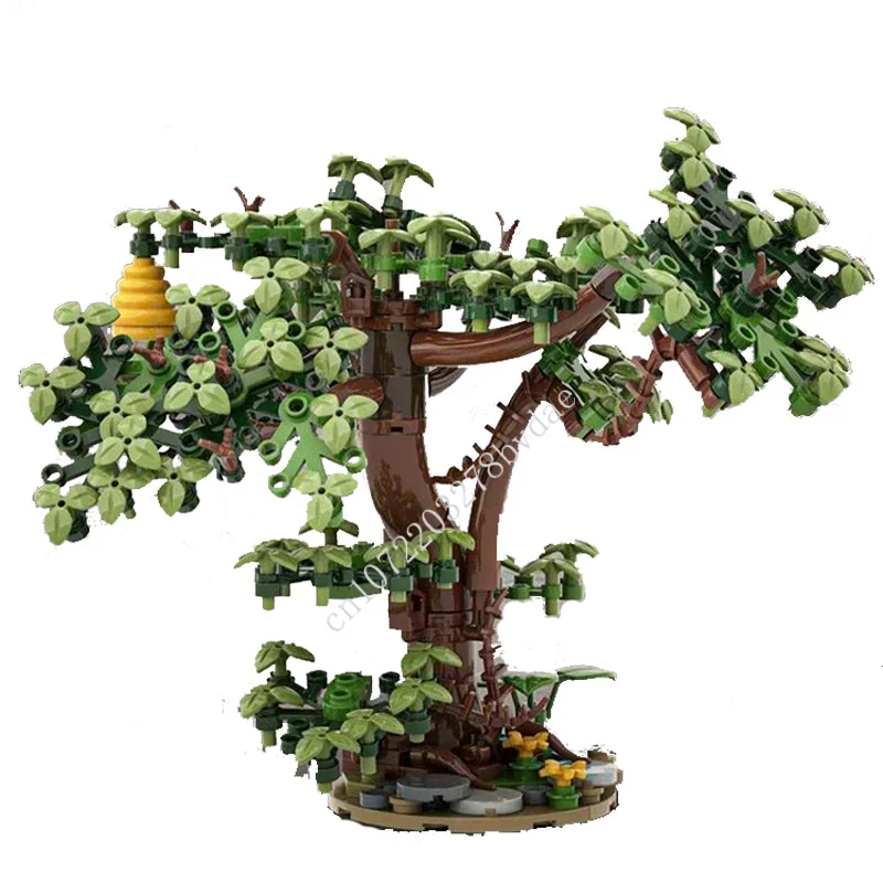 214 PCS Oak tree Modular MOC Creative street view Model Building Blocks Architecture DIY Education Assembly Model Toys Gifts