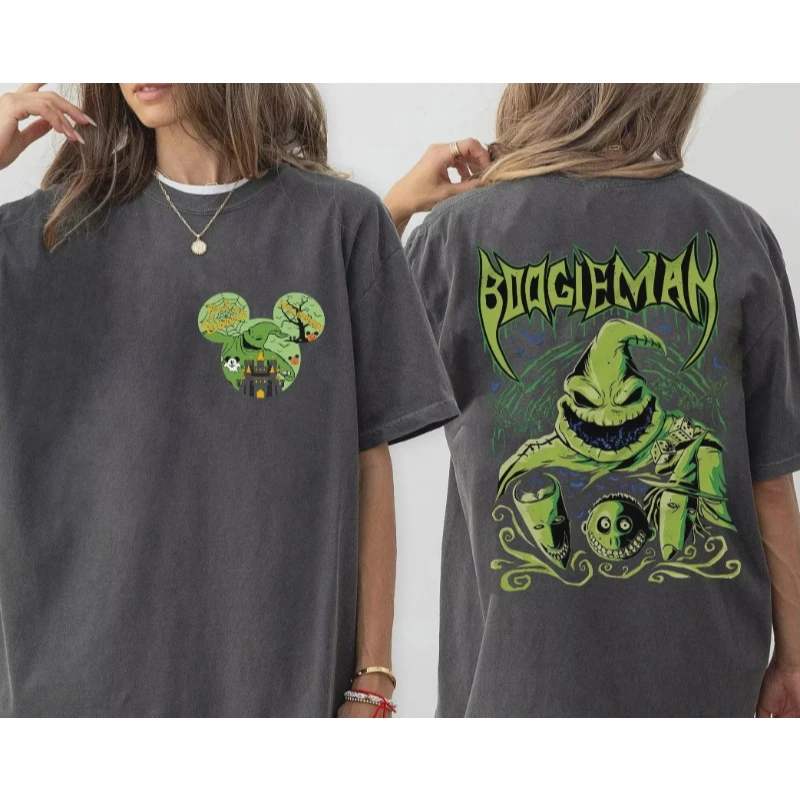 Disney Let's Oogie Boogie suéter Disney Halloween camisa Creepie Monster Halloween camiseta The Nightmare hombres mujeres Camisa de algodón