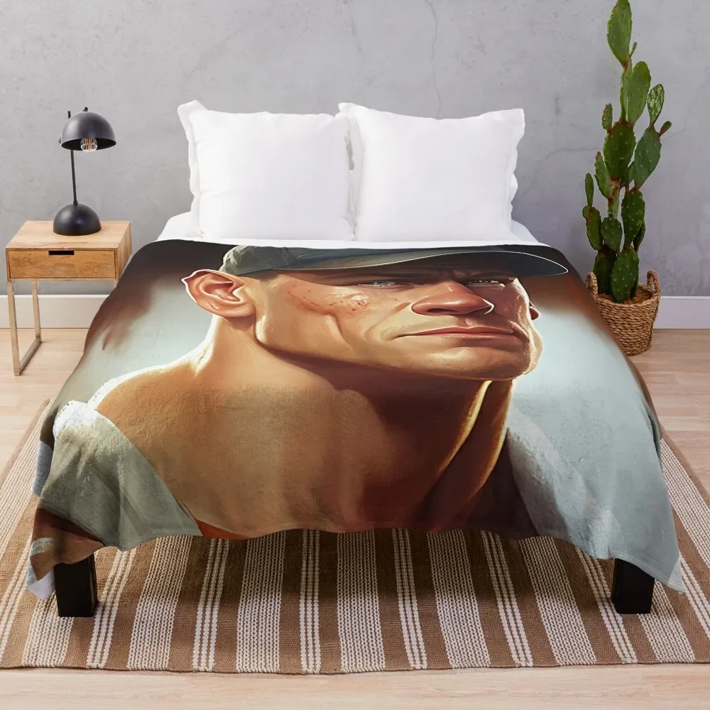 

john cena Throw Blanket Luxury Designer warm winter Thin Blankets
