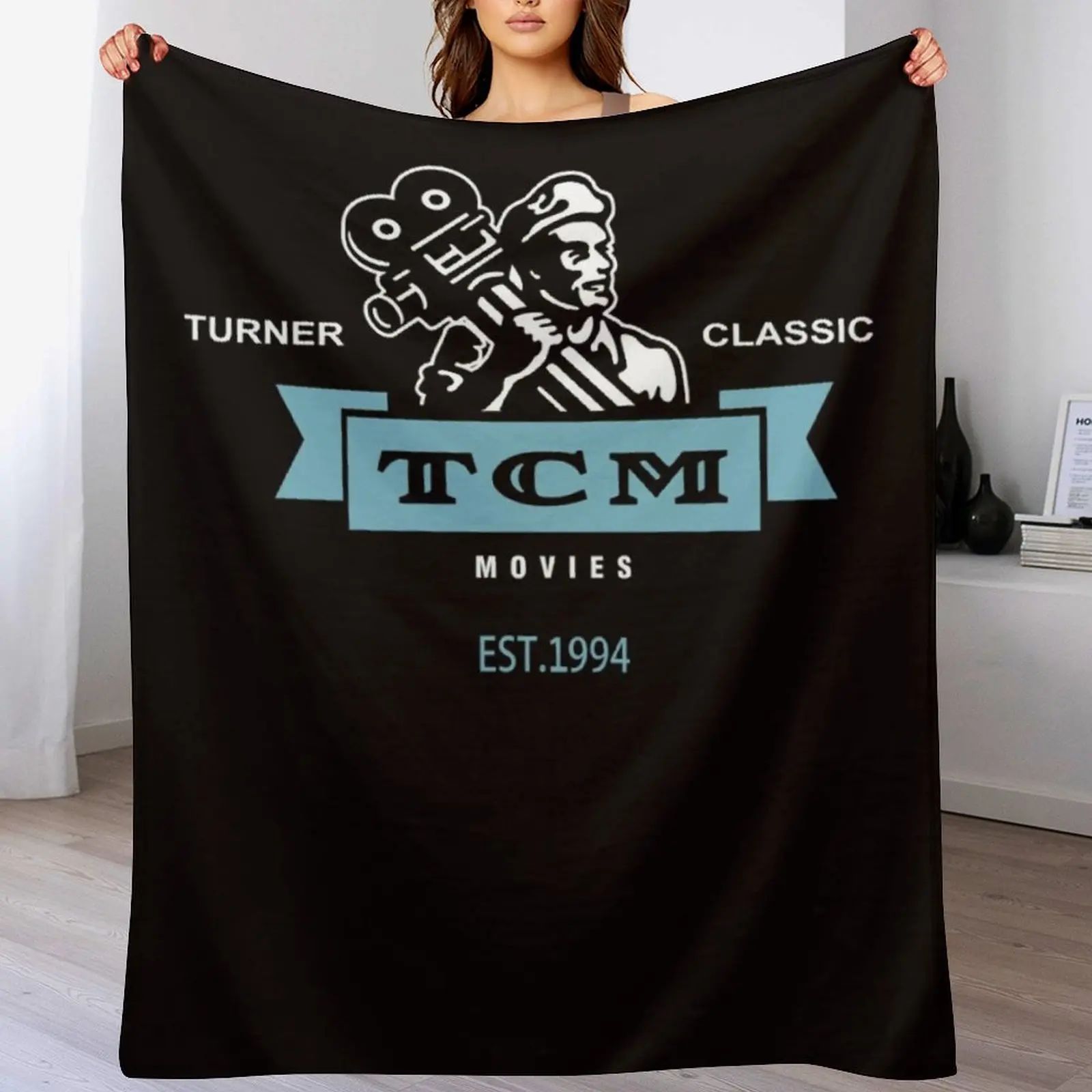 

Retro Vintage Turner Classic Movies Throw Blanket bed plaid Luxury Thicken For Decorative Sofa Retros Blankets