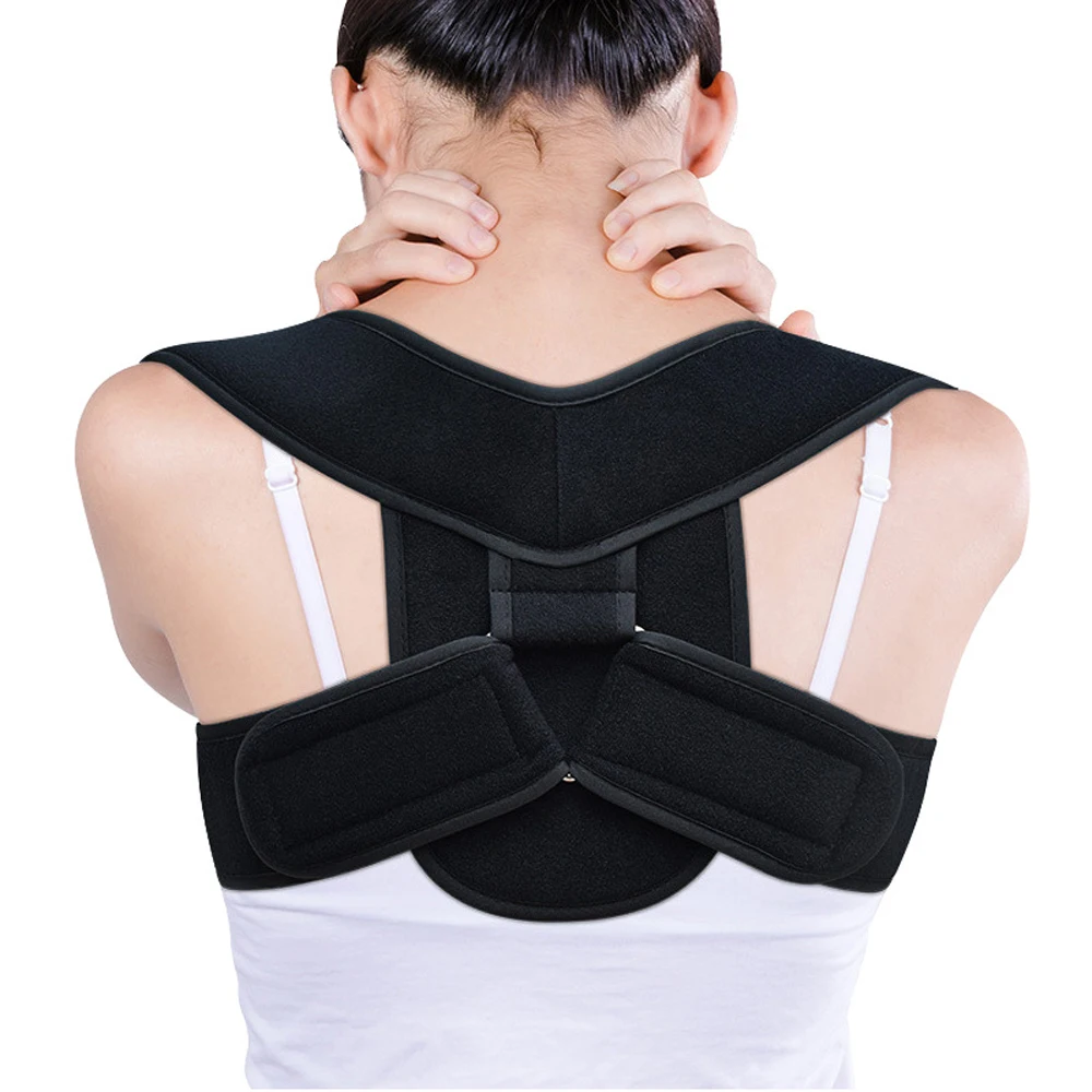 Adjustable Back Shoulder Posture Corrector Belt Clavicle Spine Support Reshape Your Body Home Office Sport Upper Back Neck Brace