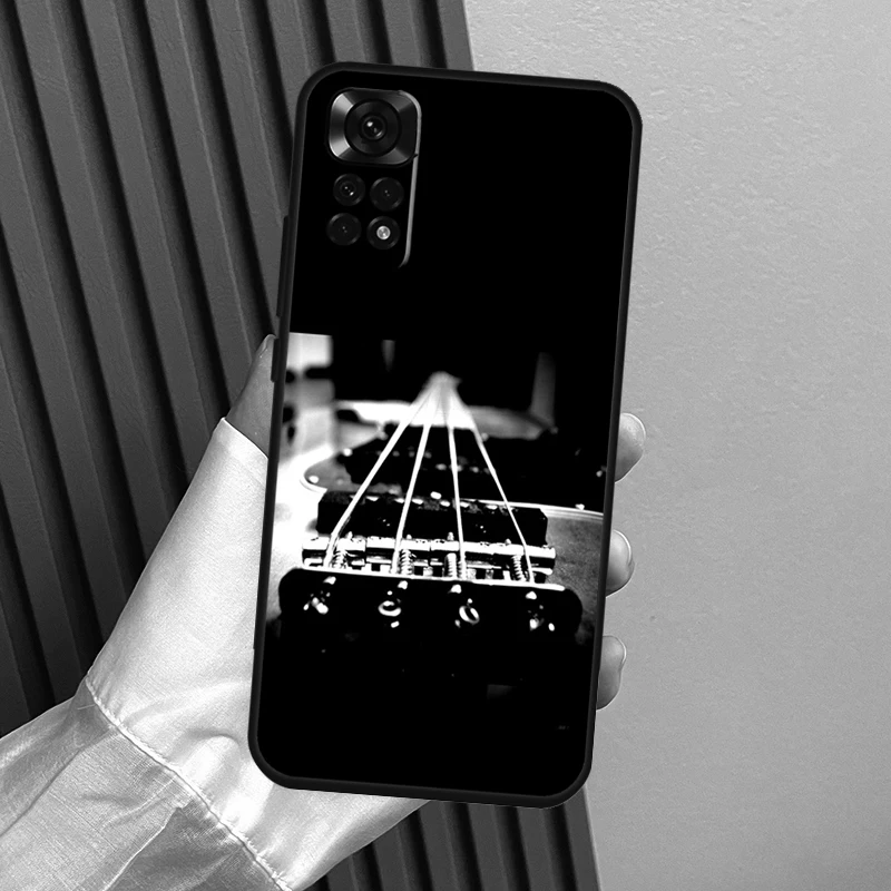 Guitar Music Phone Case For Xiaomi Redmi Note 12 11 8 9 10 Pro 10S 11S 8T Redmi 10C 10A 10 12C 9C Funda