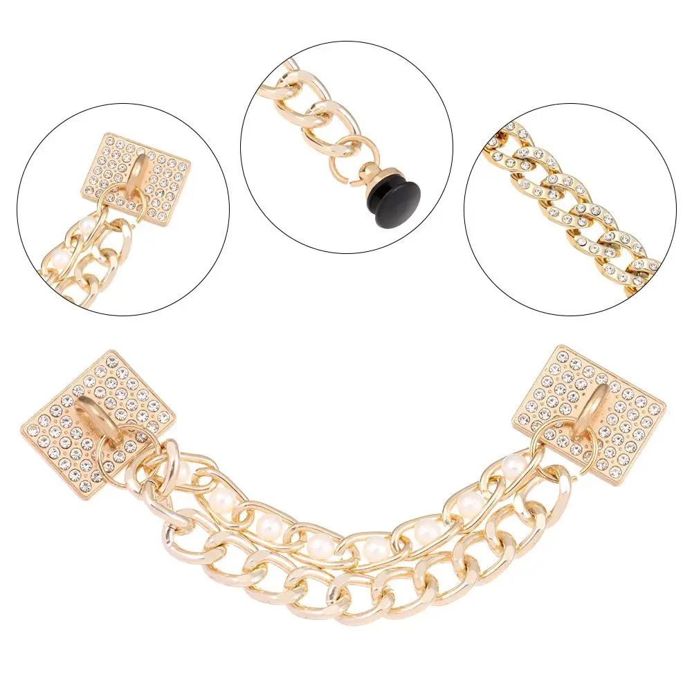 For Hole Shoes Acrylic Diamond Shoes Pendant DIY Shoe Charms Chain Decoration Buckle