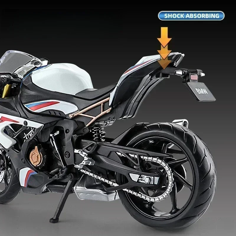 1:12 BMW S1000RR RSV4 RR1000 CBR 1000RR-R Suzuki GSX-R1000R Yamaha YZF-R1M ZX-6R Race Model Simulation Motorcycle Toy Collection