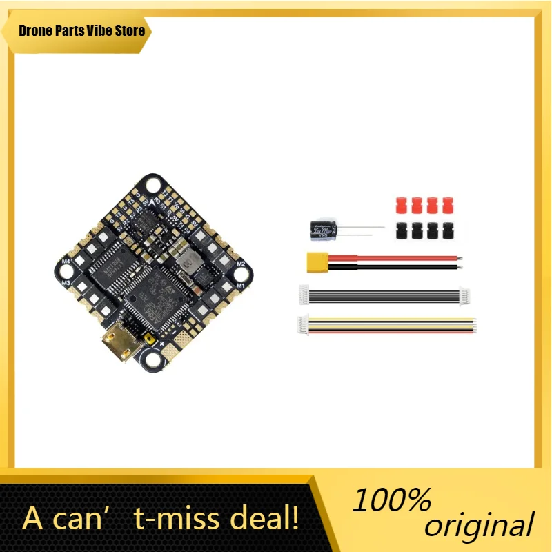 

FyGEPRC GEP-F722-45A AIO V2 F7 FC 45A 2-6S 8bits BLS ESC 26.5mm/M2 For DIY RC FPV Quadcopter Replacement Accessories Parts