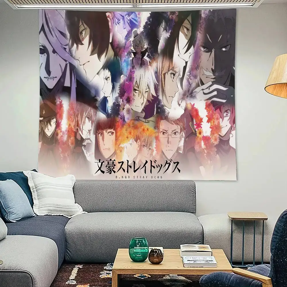 كوميكس B-Bungo S-ستراي D-الكلاب نسيج الديكور غرفة نوم عنبر خلفية القماش عطلة المنزل حفلة غرفة المعيشة نادي القماش