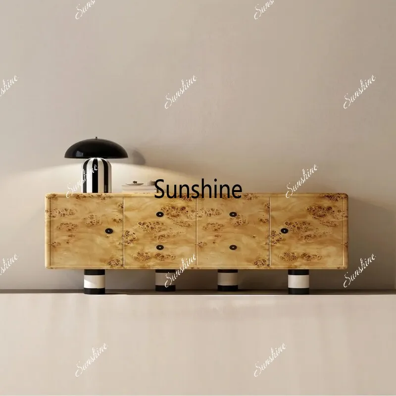 

Modern simple solid wood home TV cabinet storage cabinet