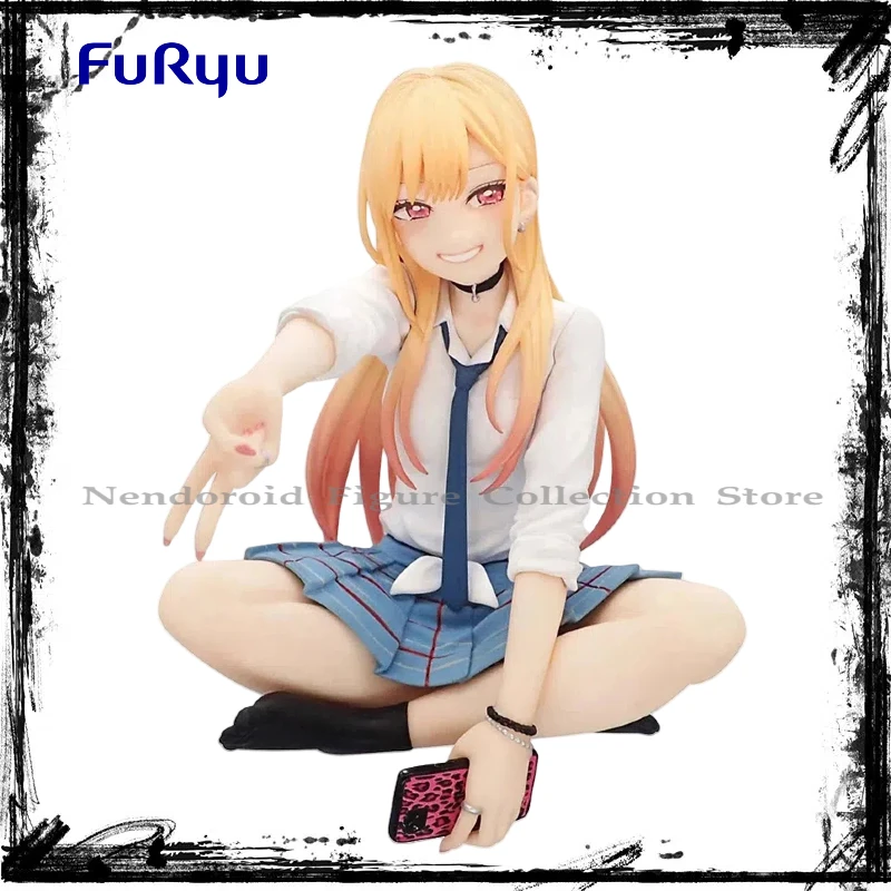 ในสต็อก FuRyu Marin Kitagawa ก๋วยเตี๋ยวเดสก์ท็อปตุ๊กตาน่ารักอะนิเมะ Action Figure ของเล่นของขวัญชุดเครื่องประดับคอลเลกชัน