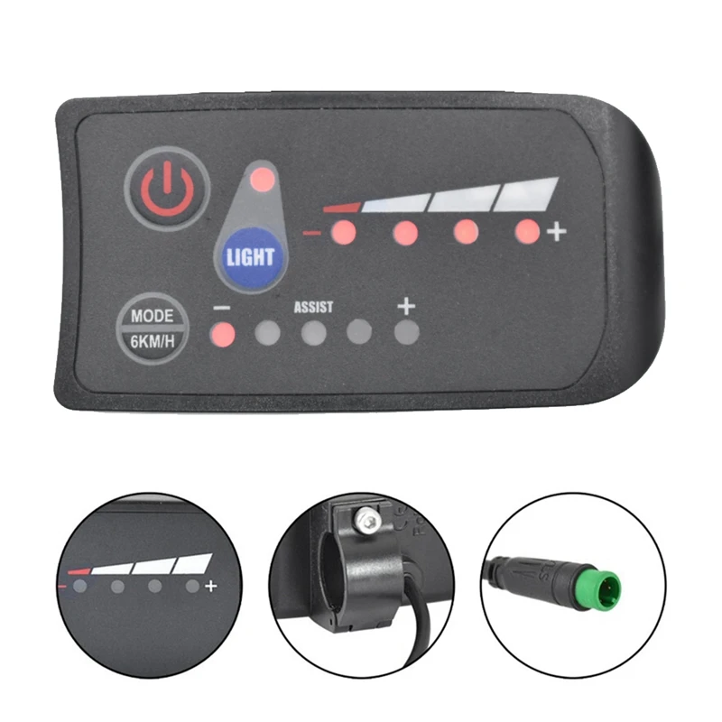S810 E-Bike Meter LED Display 48V IP65 UART Protocol for Electric Bike Electric Bicycle Meter 5PIN-A28R