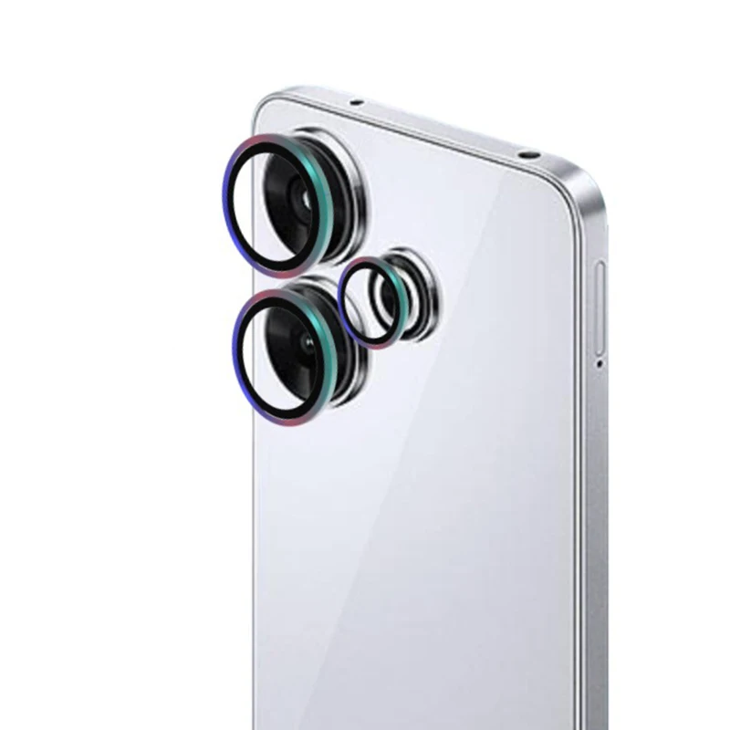 1 Set Lens Protective Film for Xiaomi Redmi 13 4G 5G Metal Ring Camera Protectors for Redmi 13 Lens Glass Film Cover