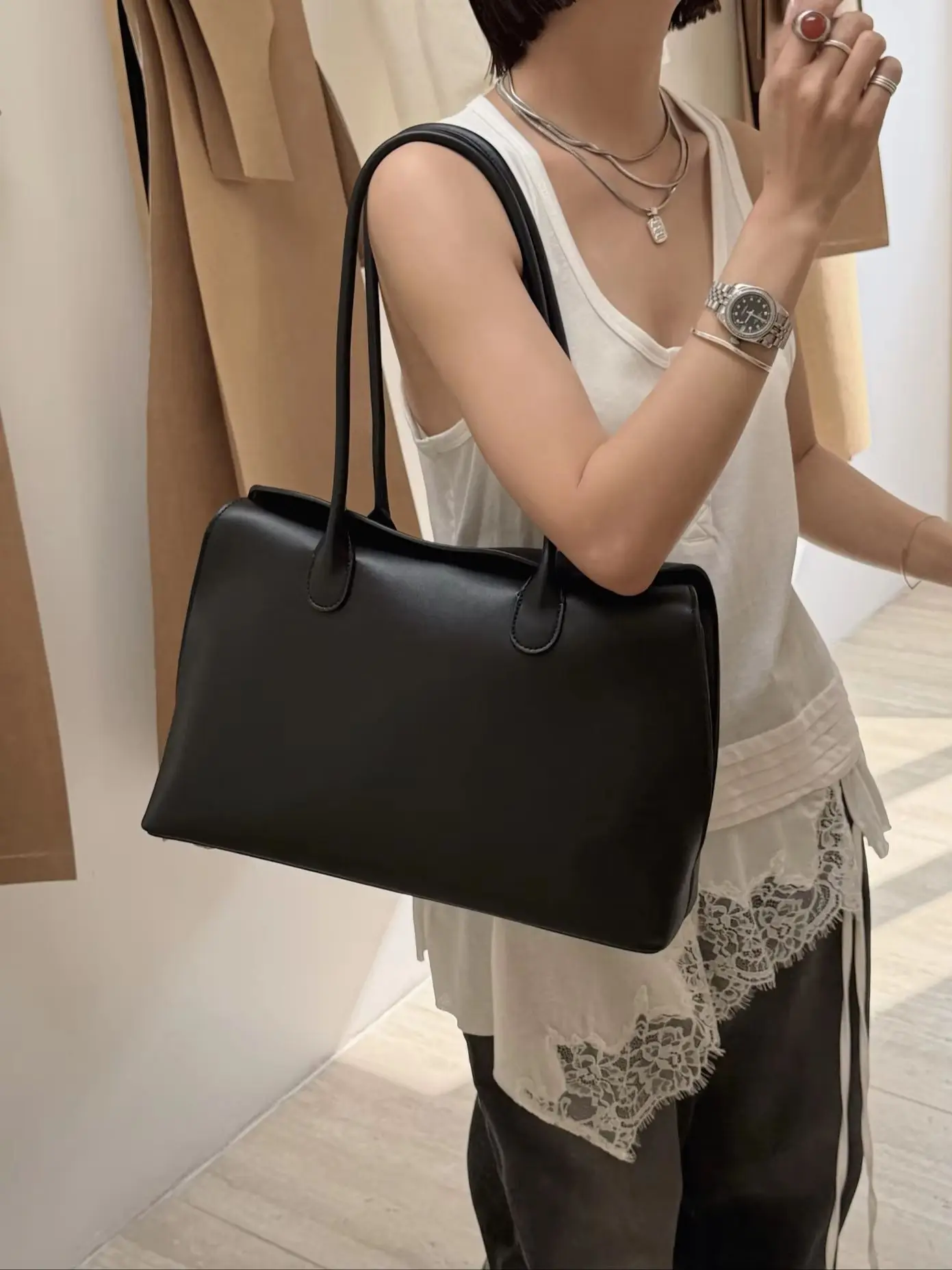 

Genuine Grade Leather Women Shoulder Bags Luxury Designer Brand Female Underarm Bag Cowhide Ladies Large Tote Bag for Woman New