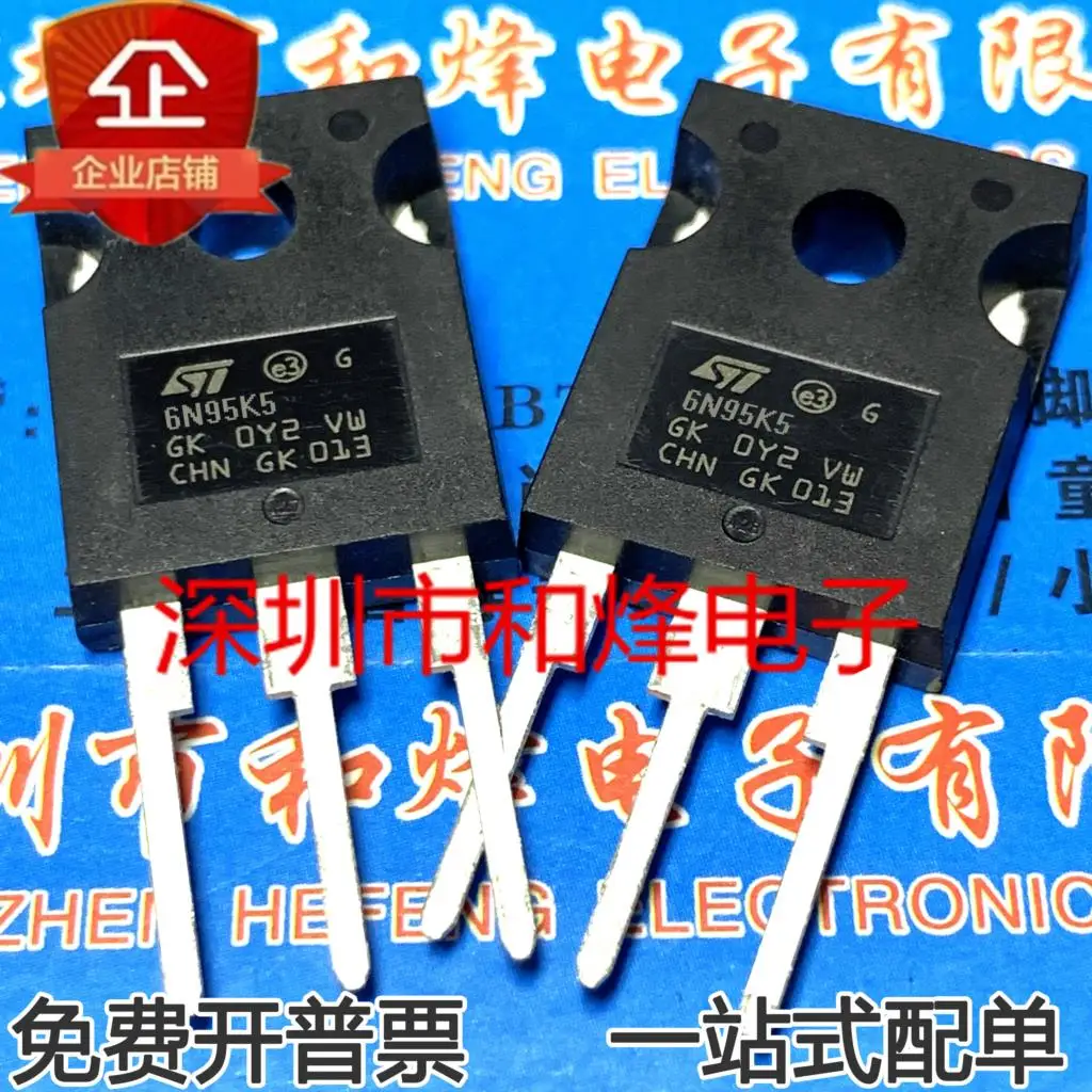 5PCS-10PCS STW6N95K5 6N95K5  TO247 6A 950V MOS  New And Original On Stock