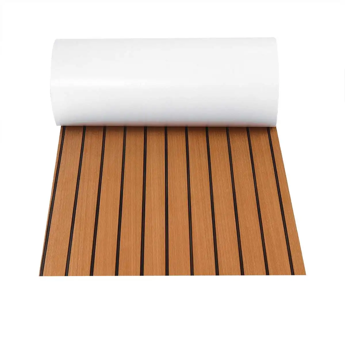 Self-Adhesive Foam Teak Decking EVA Foam Marine Flooring Faux Boat Decking Boat EVA Foam Floor Mat For Boat 600x2400x6mm