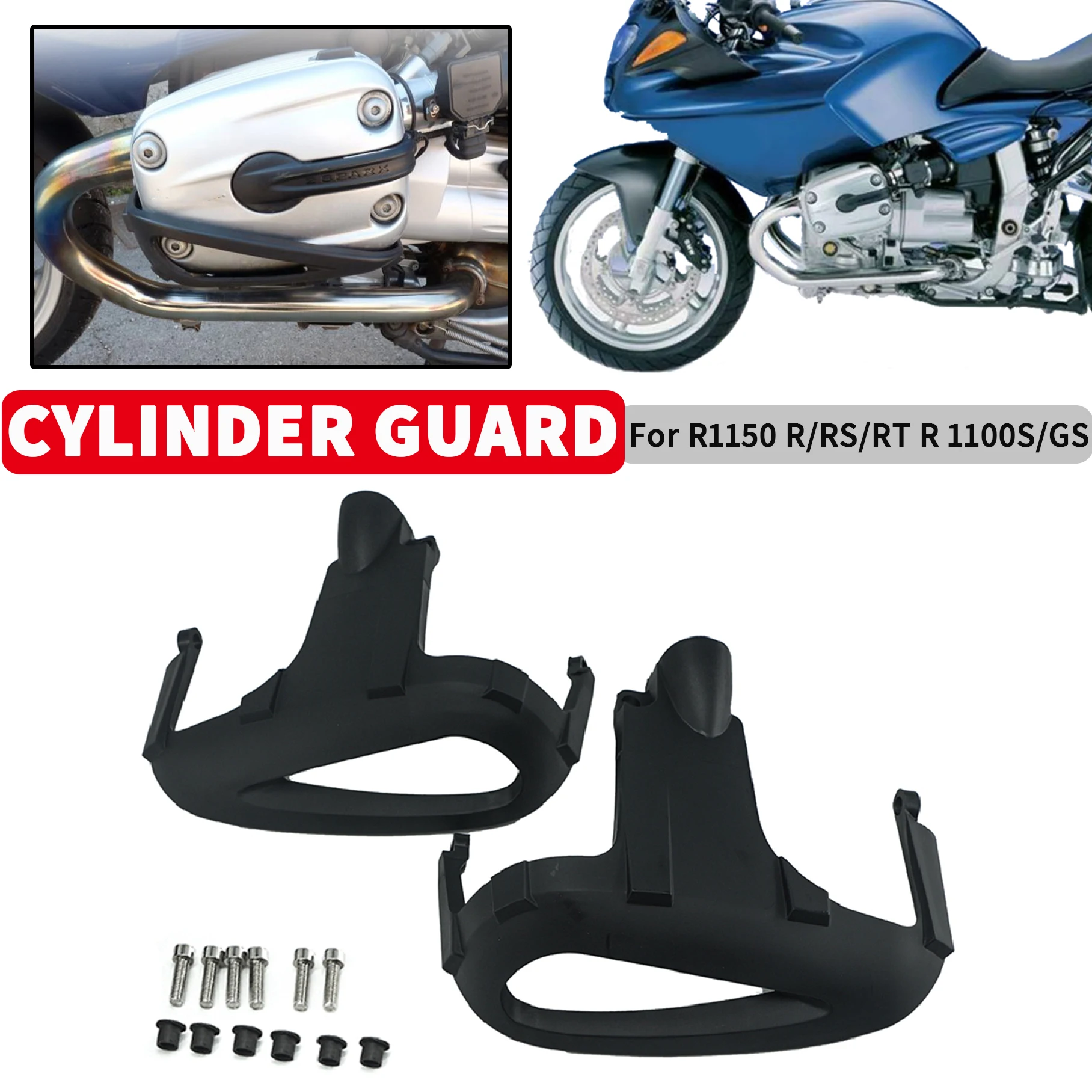 

Motorcycle Cylinder Guard for BMW R1150R R1150RS R1150RT R1100S 1100 GS 2004 2005 R1150 R RS RT Engine Head Protector Side Cover