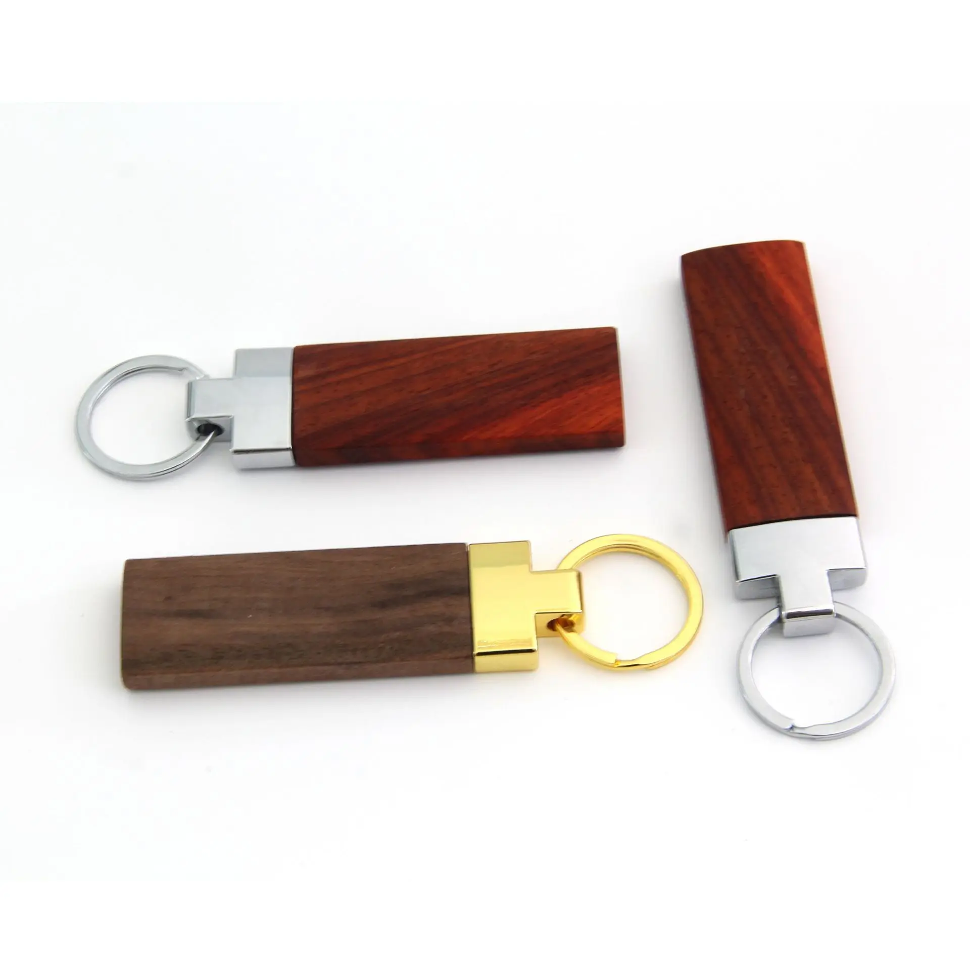 

Real Beech Block Keychain Genuine Wood Kay Chain Jewelry Rectangle Round Charm Keyring Car Key Holder Can Laser Logo