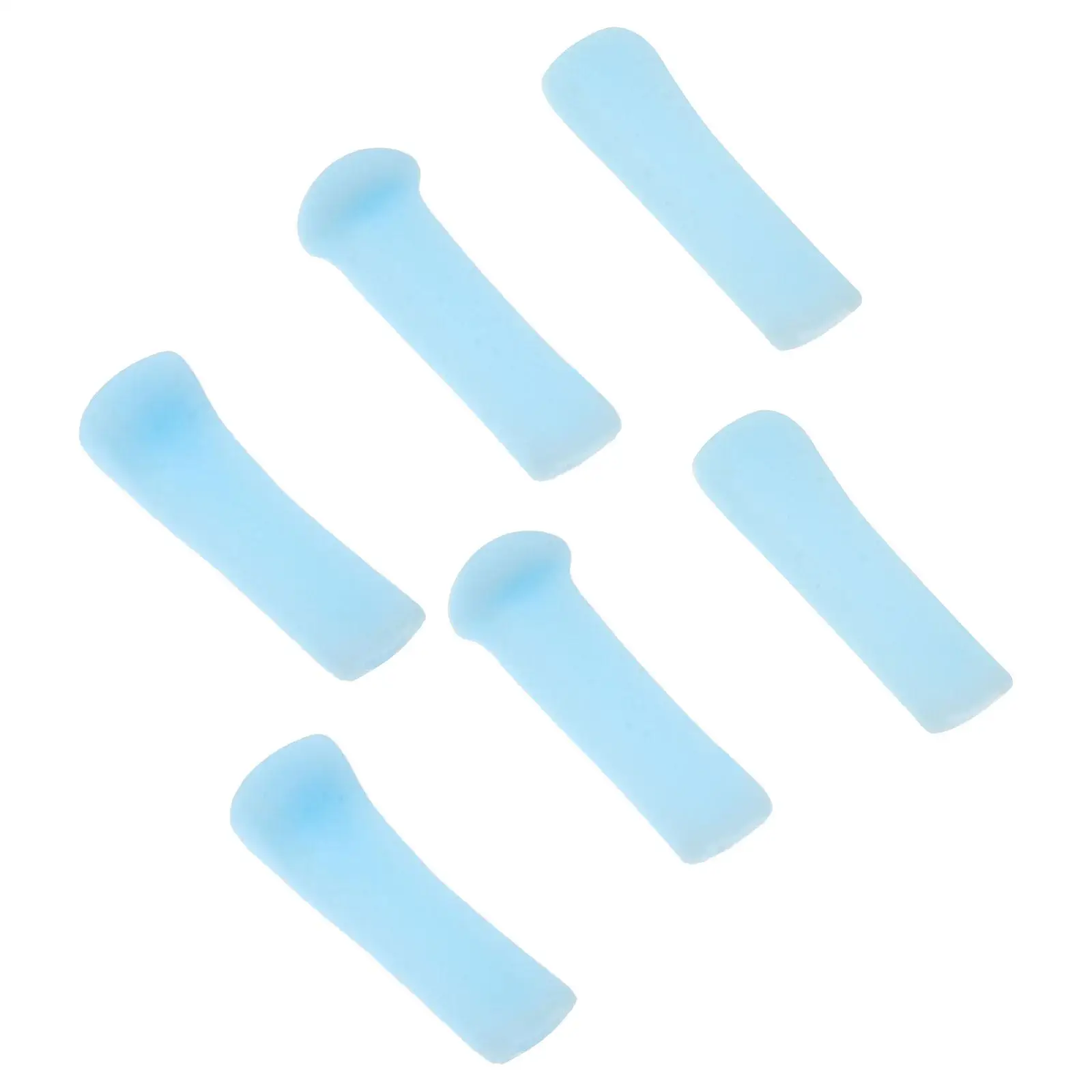 

6 шт. аксессуары для чистки ушей, инструменты для видимого удаления, совок для копания воска, мягкие силиконовые насадки для ложки, сменные для взрослых