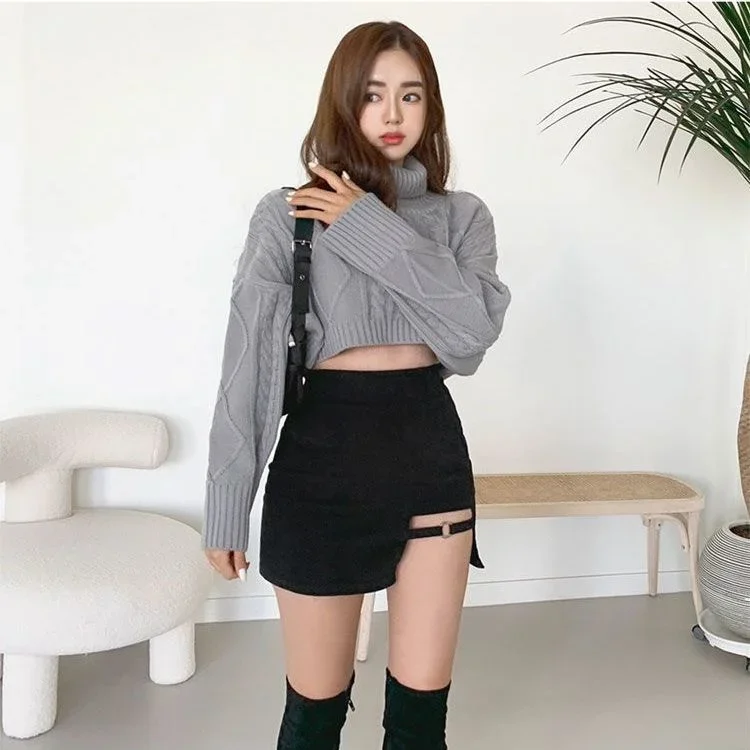 Irregular Skirt Women's High Waist Sexy Girl Short Ropa Mujer Mini Skirts Clothes for Women