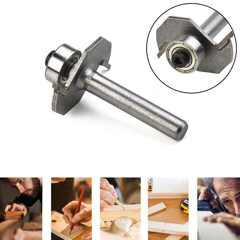 2mm Slot Ball T Cutter Woodworking Milling Slotting Trimmer Bit For Hand Held Electric Drill Stand Motor-driven Drilling Machine