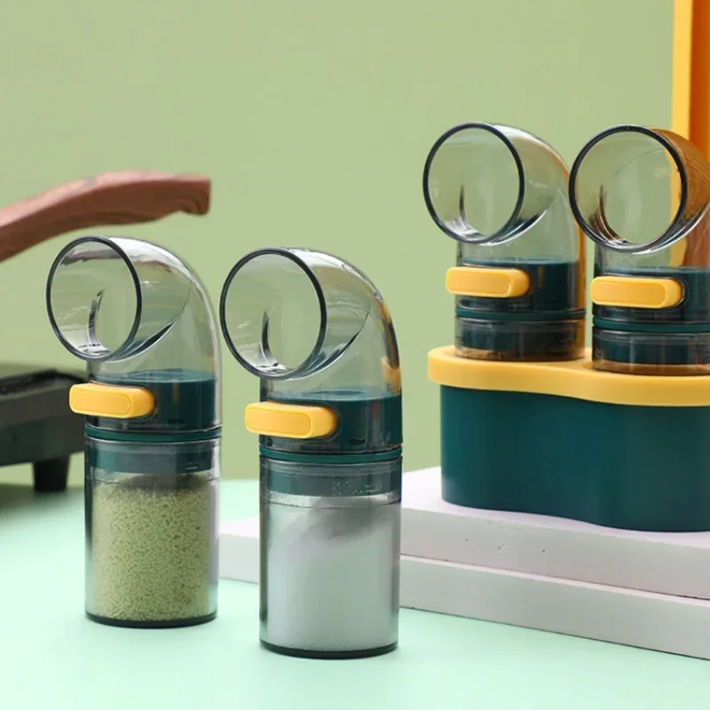 0.5g Metering Salt Dispenser Push Type Salt Shaker Sugar Bottle Spice Pepper Salts Shaker Spice Jar Salts Tank Seasoning Bottle