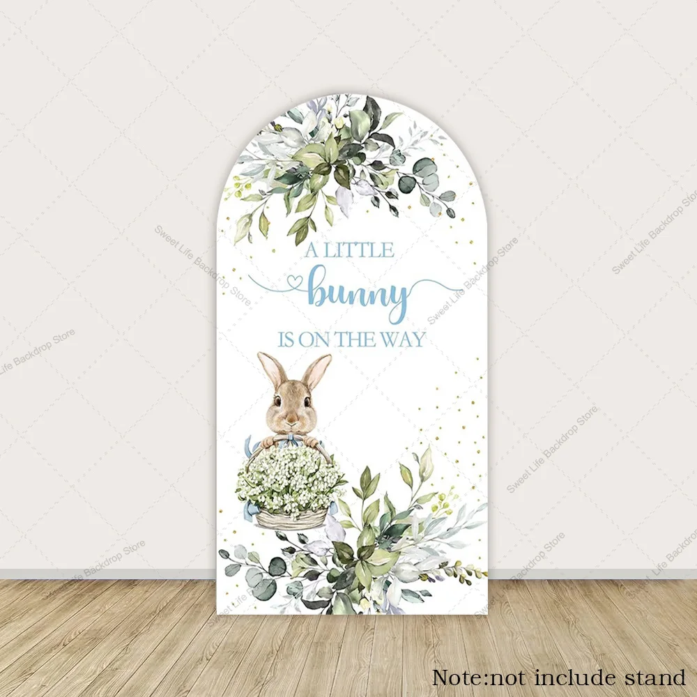 Милый кролик арка фон крышка растение цветок детский душ день рождения арка украшение фона