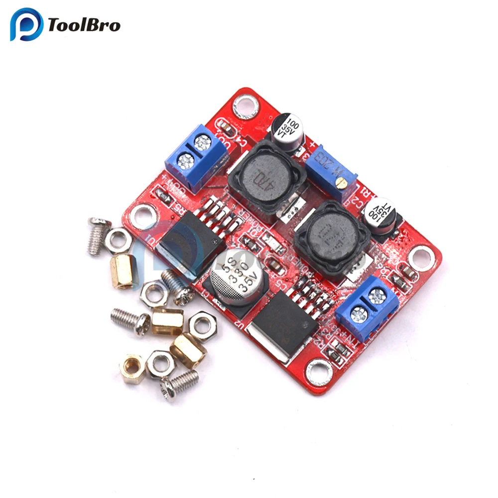 Solar Charging Power Supply Module LM2577S + LM2596S DC-DC Automatic Step Up Down Buck Boost Converter Voltage Regulator 4-35V