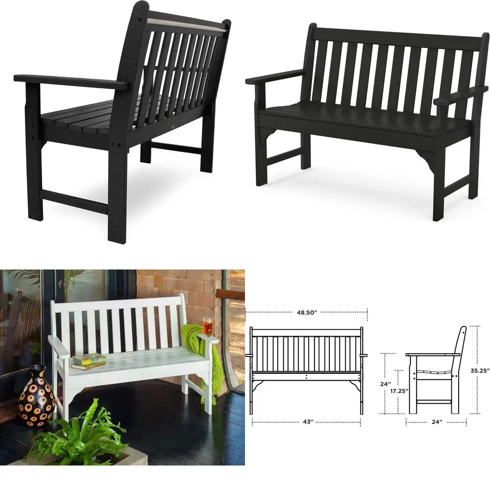 

GNB48BL Скамья Vineyard 48 дюймов, черная