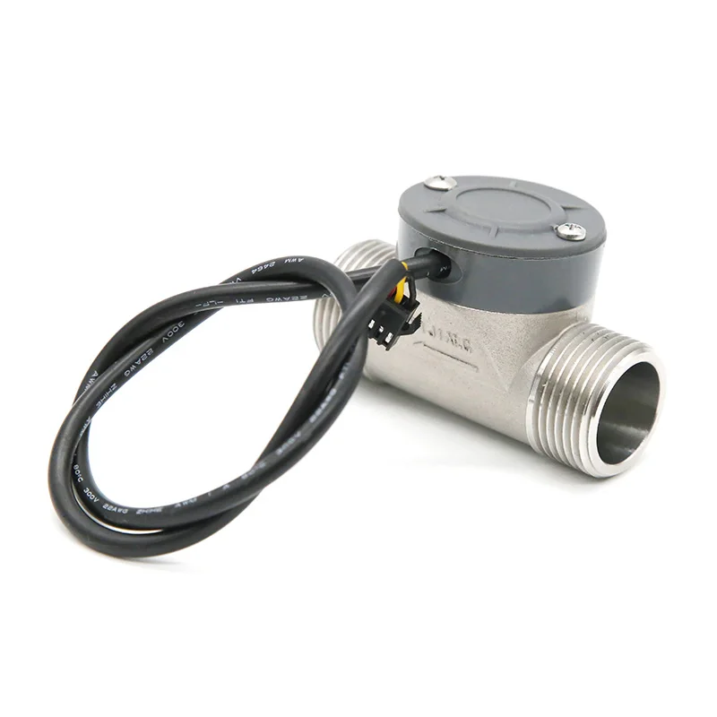 5-24V DJ Serie  Water Flow Sensor SUS304 Stainless Steel Body Ceramics Shaft DN15 DN20 25 DN32 DN50