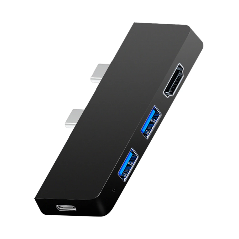 موسع محور USB 6 في 1 من النوع C ذكر إلى HDMI متوافق مع SD لنقل MicroSD عالي السرعة لـ Surface Pro 8/9/X