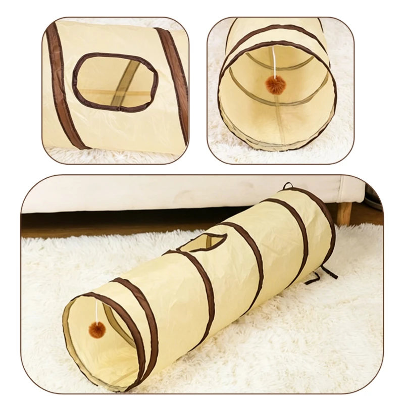 猫用トンネル 折りたたみ式ペット猫用おもちゃ 子猫ペットトレ - Cat Tunnel Toy のレビューと価格