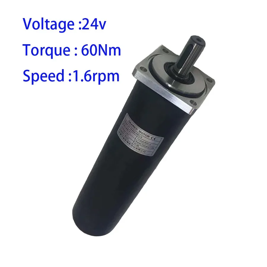 60 Nm Output Torque 1.6 rpm Output Speed 24v dc brushed gear motor for solar tracker