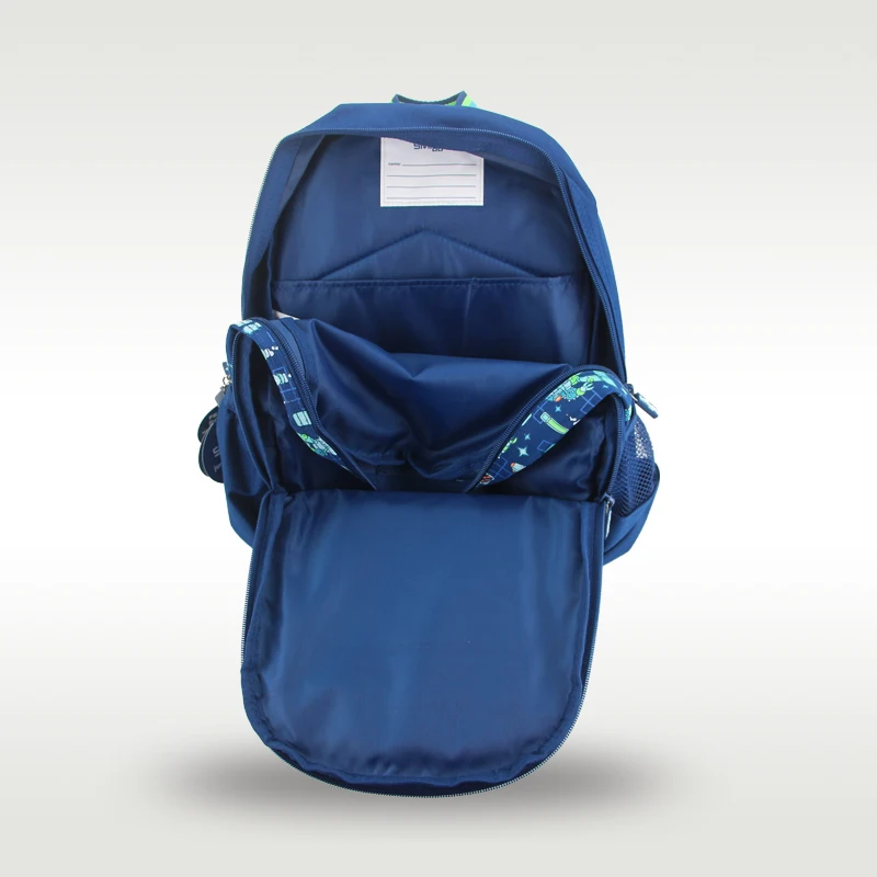 Austrália smiggle original crianças mochila meninos robô azul profundo ombro mochila kawaii 3-7 anos sacos de modelagem 14 polegada