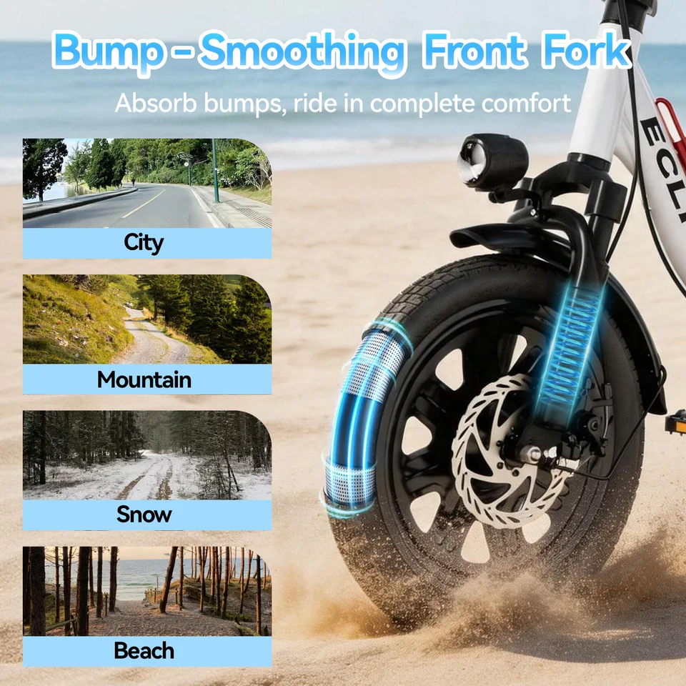 Folding Electric Bike, Electric Bicycle with 48V 14AH Removable Battery,  Electric Bike for Adults Teens,16'' Ebike image 5