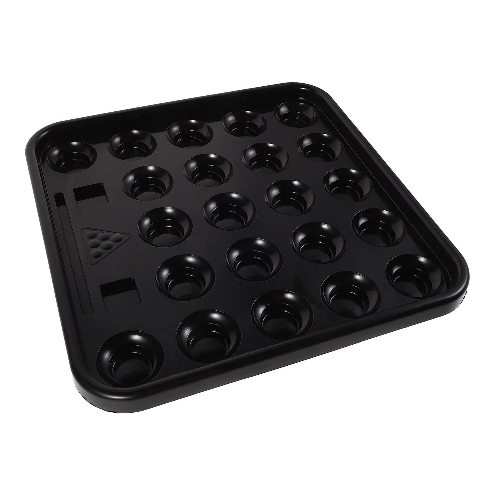 

Billiard Ball Storage Tray Pool Accessories 12 Balls Holder Black Plastic Design Spacesaving Solution Portable Craftsmanship
