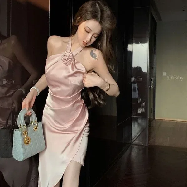 فساتين نسائية شبكية مكشكشة لامعة ذات طبقات صغيرة Y2k تنورة نادي أنيقة ليلية مغرية درامية حديثة بيان شبابي متألق