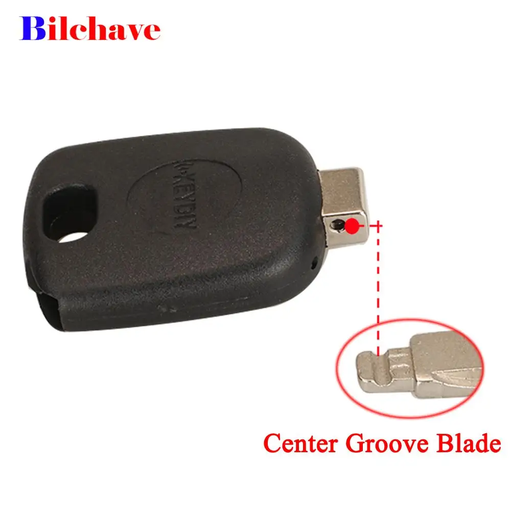 jingyuqin KEYDIY Universal Transponder Car Key Shell For Center Groove Blade KD VVDI Blades Head With Chip Holder Key Housing