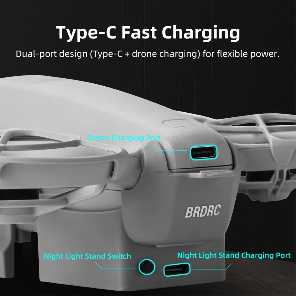 ضوء الطيران الليلي القابل لإعادة الشحن المضاء بمسند البطارية لملحقات الطائرة بدون طيار DJI Neo #6