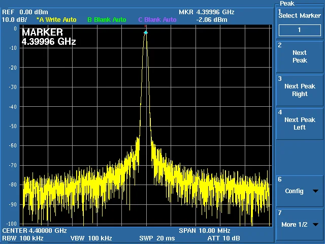 وحدة ADF4350 TFT شاشة ملونة تعمل باللمس STM32 مصدر إشارة تردد الاجتياح