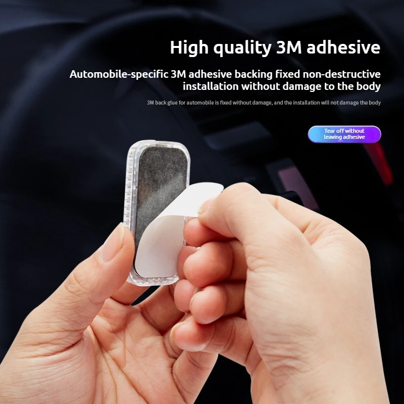 LED Square Touch Light Mini Wireless Car Interior Light Car Dome Reading Light (Door Footer Trunk Storage Box USB Charging)