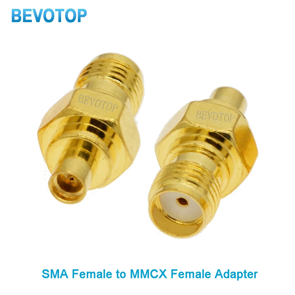 10PCS SMA Female to MMCX Female Straight Connector RF Coaxial Adapter for WiFi Radio Antenna Wholesale