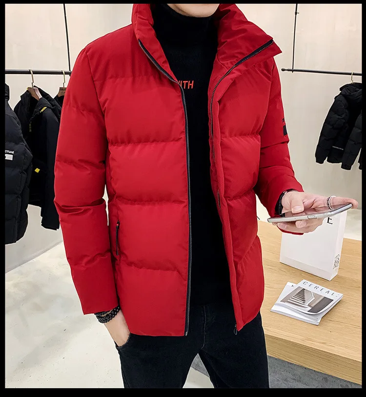 Men Thickened Puffer Jackets 2024 Winter Down Cotton Jacket Padded Jacket Man Warm Coats Clothes Ropa De Hombre Men Clothing