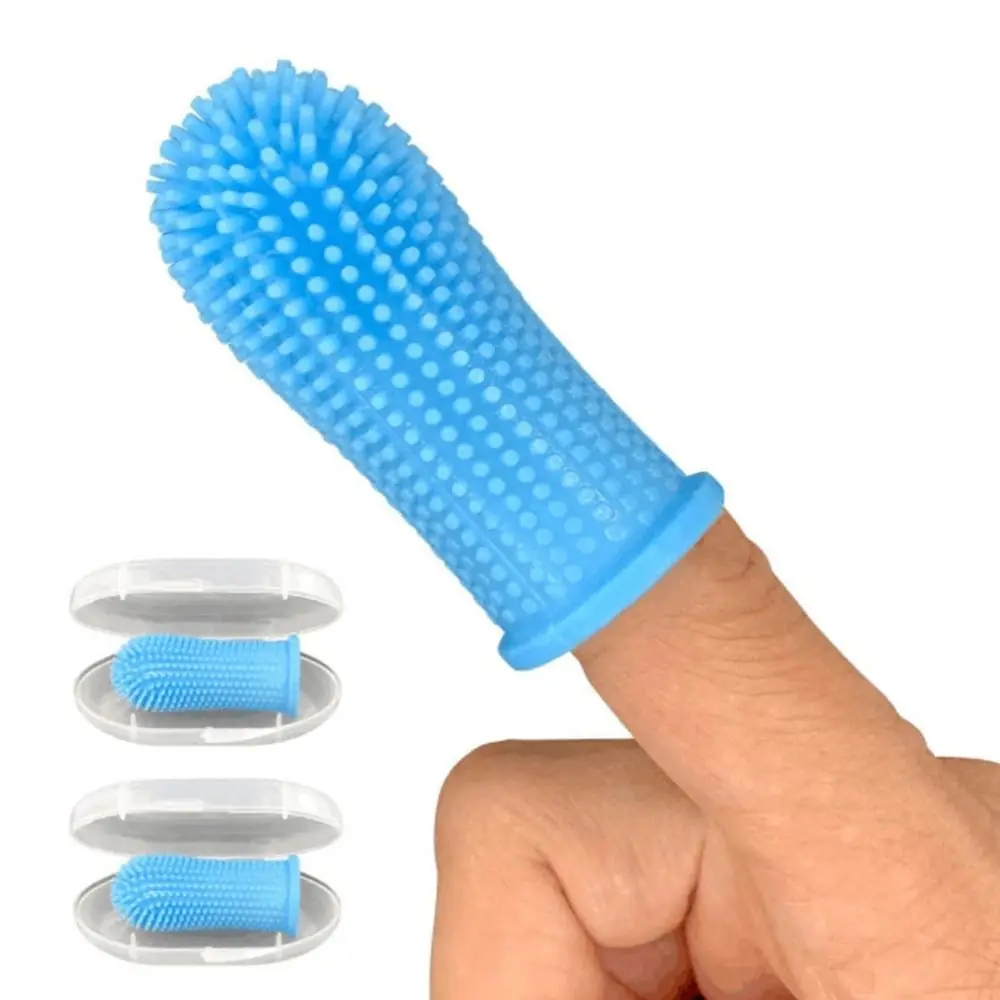 

Soft Rubber Baby Finger Toothbrush Food Grade Silicone BPA Free Oral Cleaning Brush Health Care Teeth Clear Brush Baby
