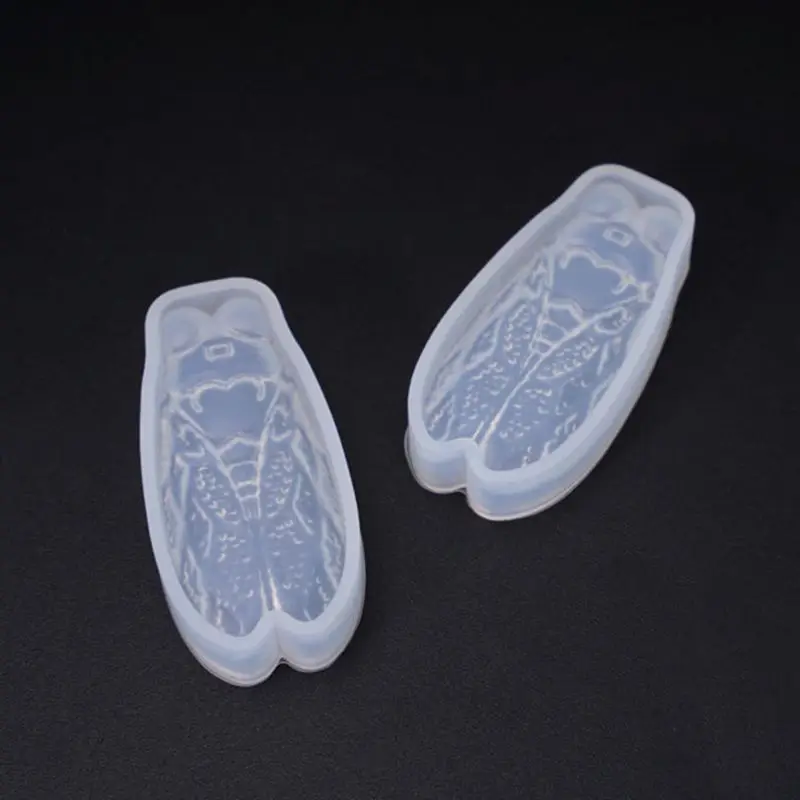 S1Y1 Cute Cicada Shape Charm Resin Mold Silicone Keychain Mold Pendant Epoxy Casting Mold DIY Craft Animal Pattern Molds