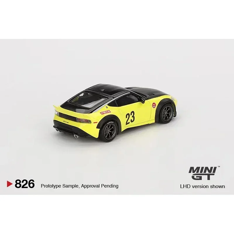 MINIGT LBWK 400 Z LB มีสินค้าในสต็อก 1:64 LBWK 400 Z LB NATION WORKS อิคาซึจิ สีเหลือง 826 ของสะสม ของเล่น รถโมเดลหล่อขึ้นรูป