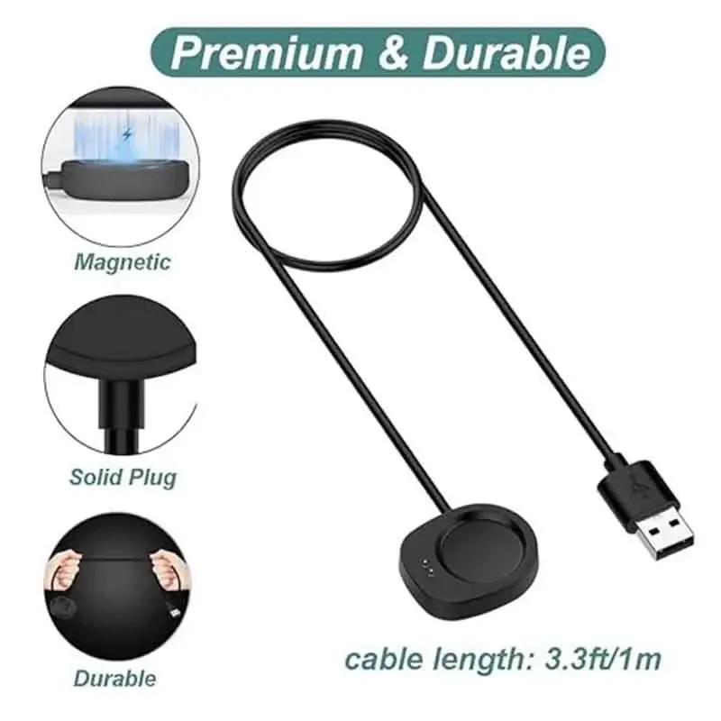 USB Charging Cable Stand Data Cord for Amazfit Bip Max / Bip6 / Active 3 / T-Rex3 Ultra2 / Helio / Balance 2 3 Charger Dock view 5