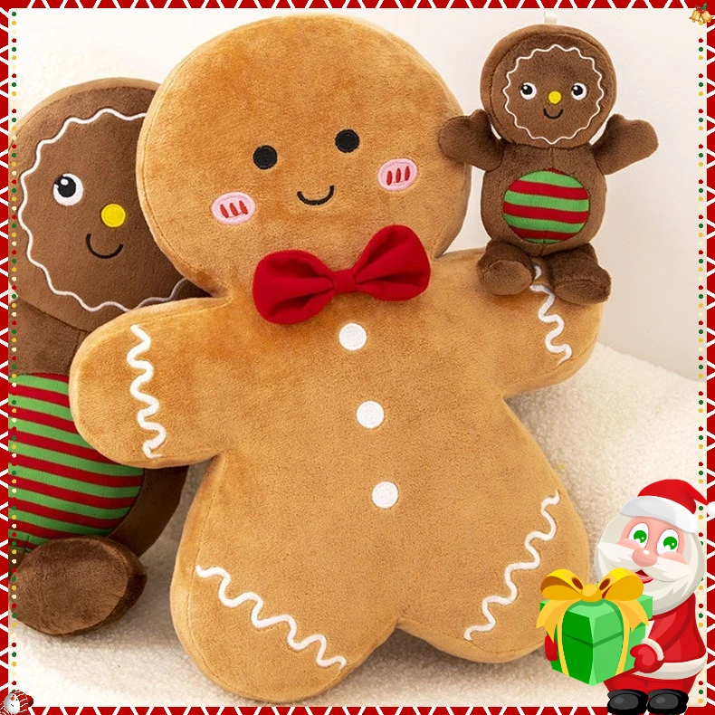 وسادة وسادة زينة شجرة عيد الميلاد للرجال من الزنجبيل - هدية تزيين عيد الميلاد لعطلة عطلة عيد الميلاد المثالية