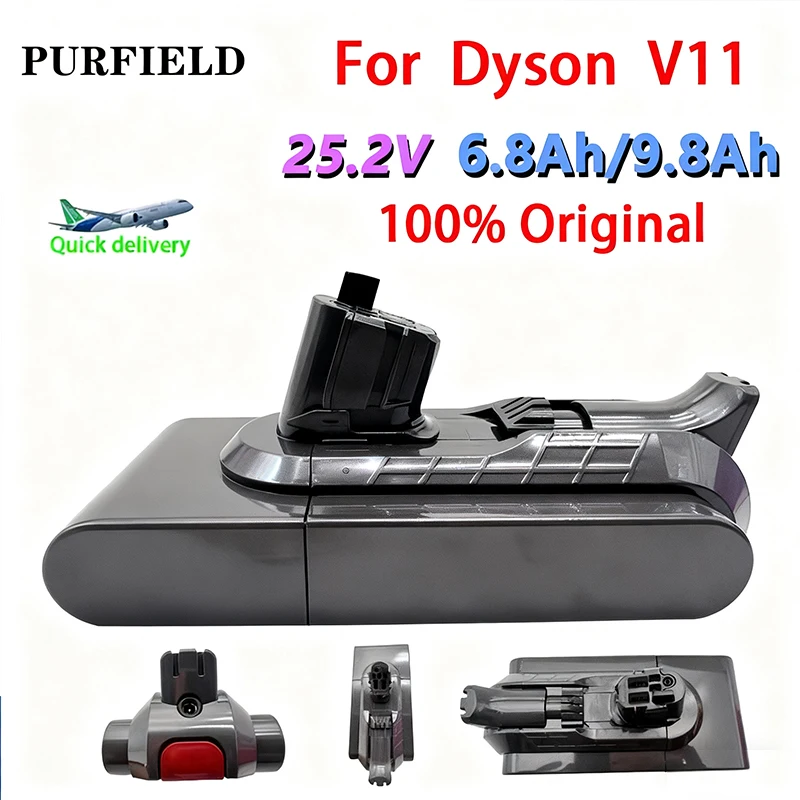 25.2V 6800mAh for Dyson V11 Vacuum Cleaner SV22 SV28 V15 Absolute SV15 SV16 SV17 Fluffy  Animal Click-in Rechargeable Battery