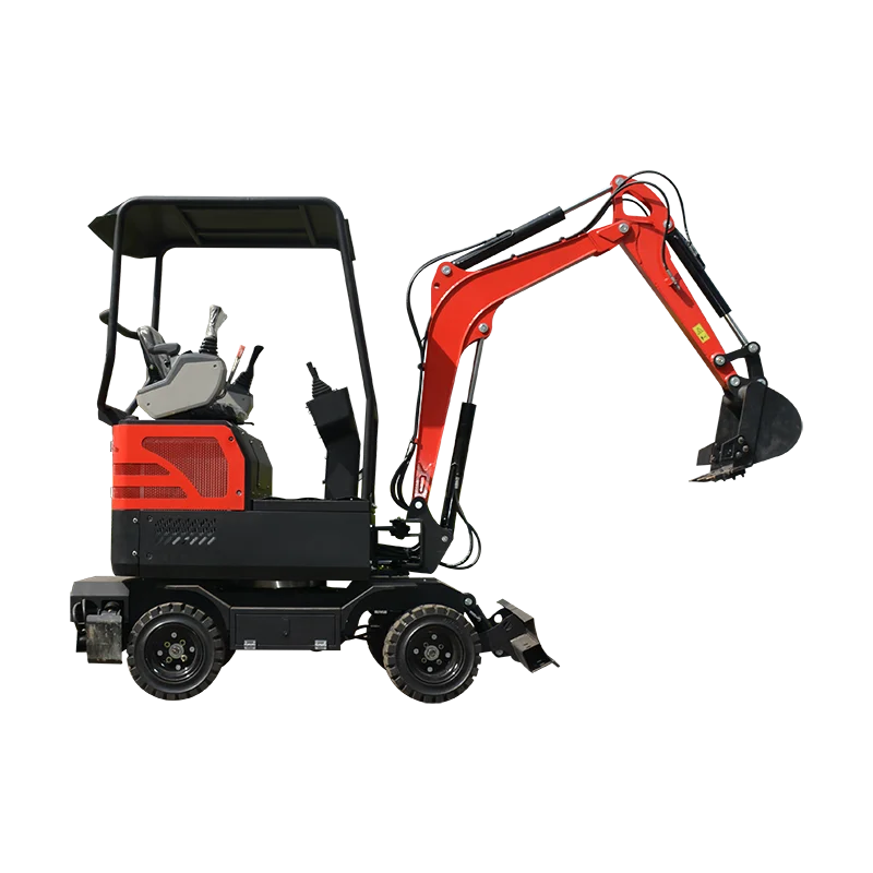 حفار صغير الحجم بعجلات 2.2 طن مع حفارة صغيرة دوارة 360 درجة #4